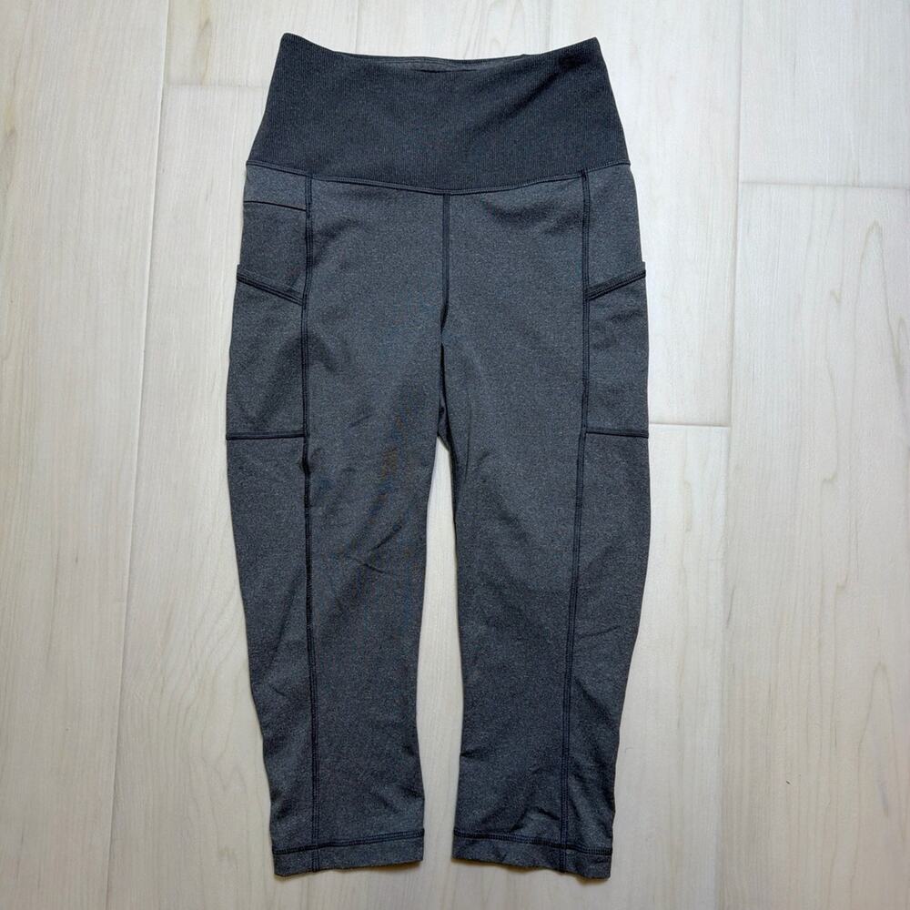 Patagonia Womens Forge Grey Lightweight Pack Out Cropped Hiking Pants Size M